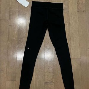 Black lululemon keep the heat thermal high rise tights 28”